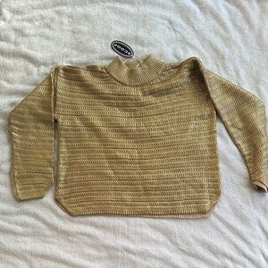 Scoop Women's Gold Turtleneck Sweater